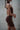 Brown Highneck Polyamide Backless Dress - BonkersCorner