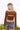 Brown Ribbed Square Neck Top - BonkersCorner