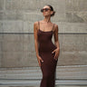 Brown Soft Lounge Maxi Dress - BonkersCorner
