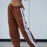 Brown Sporty Straight Fit Pants - BonkersCorner