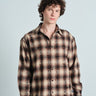 Brown Distressed Plaid Overshirt - BonkersCorner