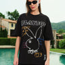 Chalkboard Bunny  Oversized T-shirt - BonkersCorner