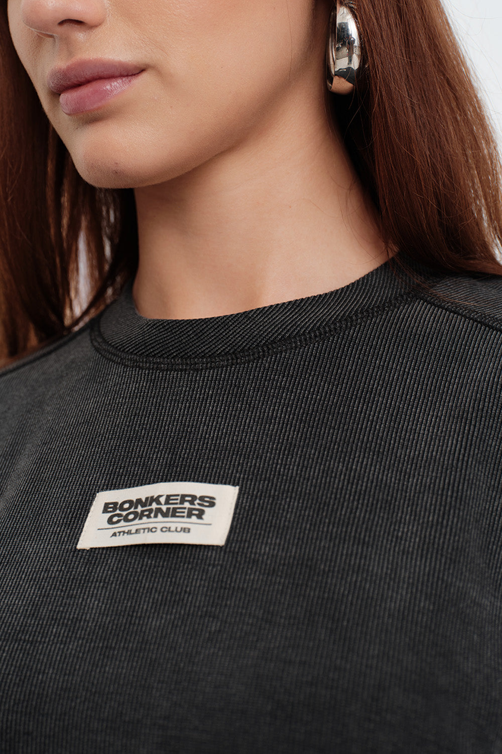 Charcoal Wash Long Sleeve T-shirt - BonkersCorner