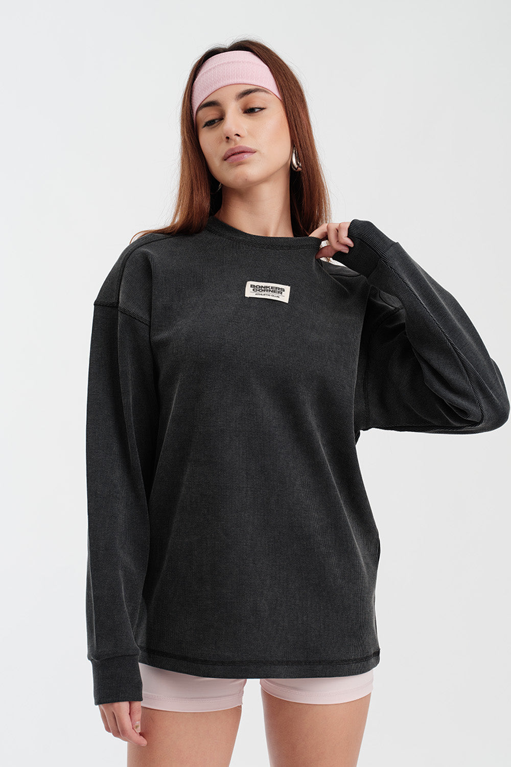Charcoal Wash Long Sleeve T-shirt - BonkersCorner