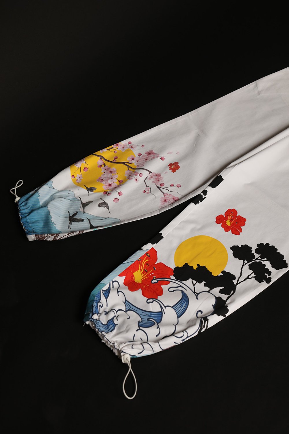 Cherry Blossom Parachute Pants - BonkersCorner