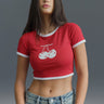 Cherry Ringer Crop Top - BonkersCorner