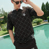 Chessboard Playboy Oversized Polo - BonkersCorner