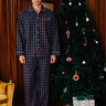 Classic Navy Plaid Pyjama Set - BonkersCorner