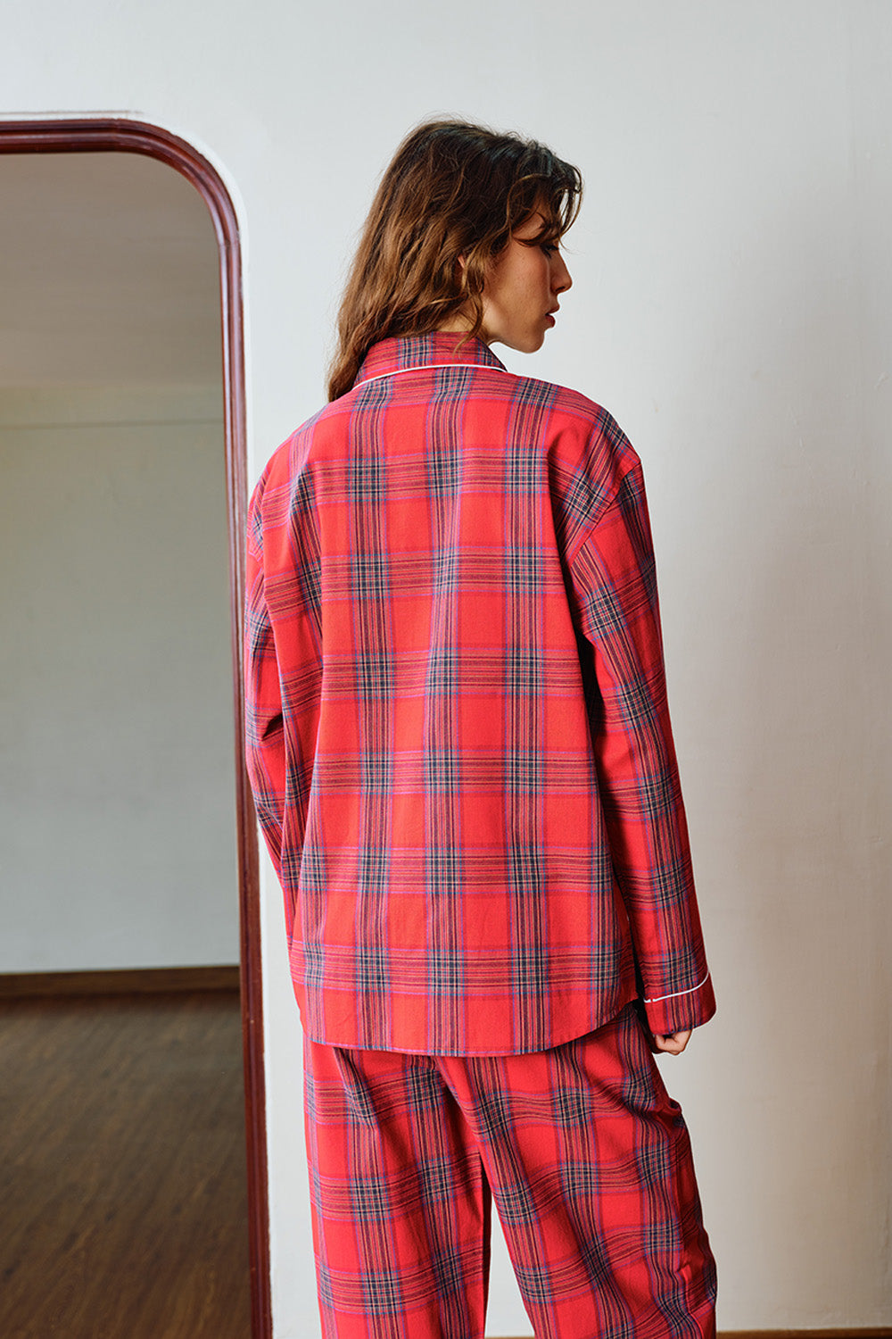 Classic Red Plaid Pyjama Set