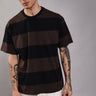 Coco Stripes Heavyweight Oversized T-shirt - BonkersCorner