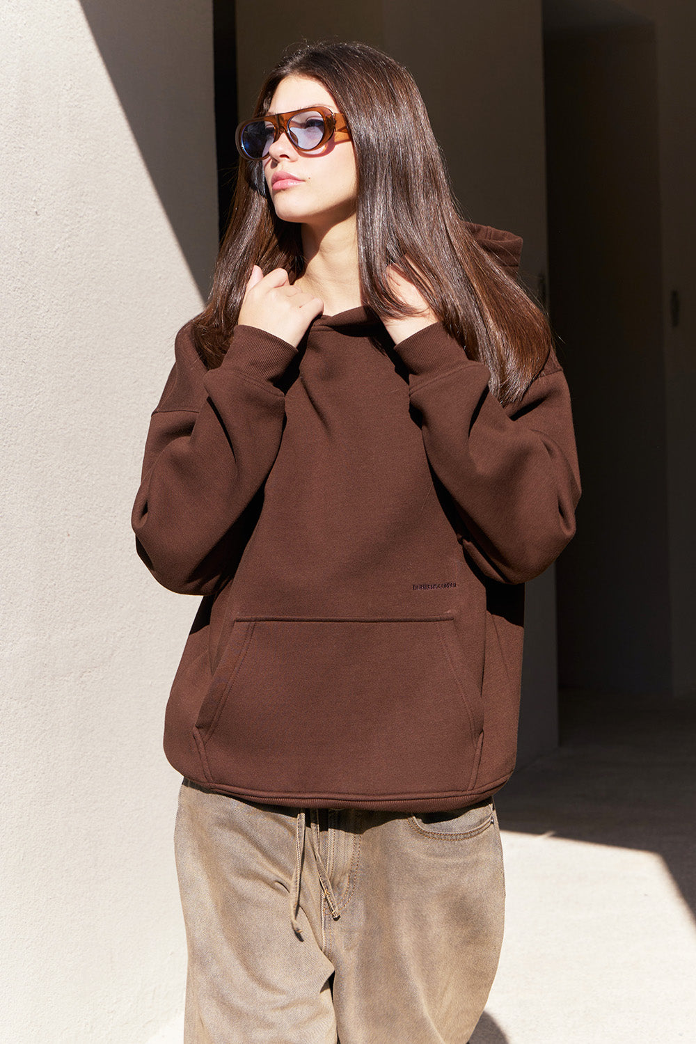 Cocoa Wear A Hug Oversized Hoodie - BonkersCorner