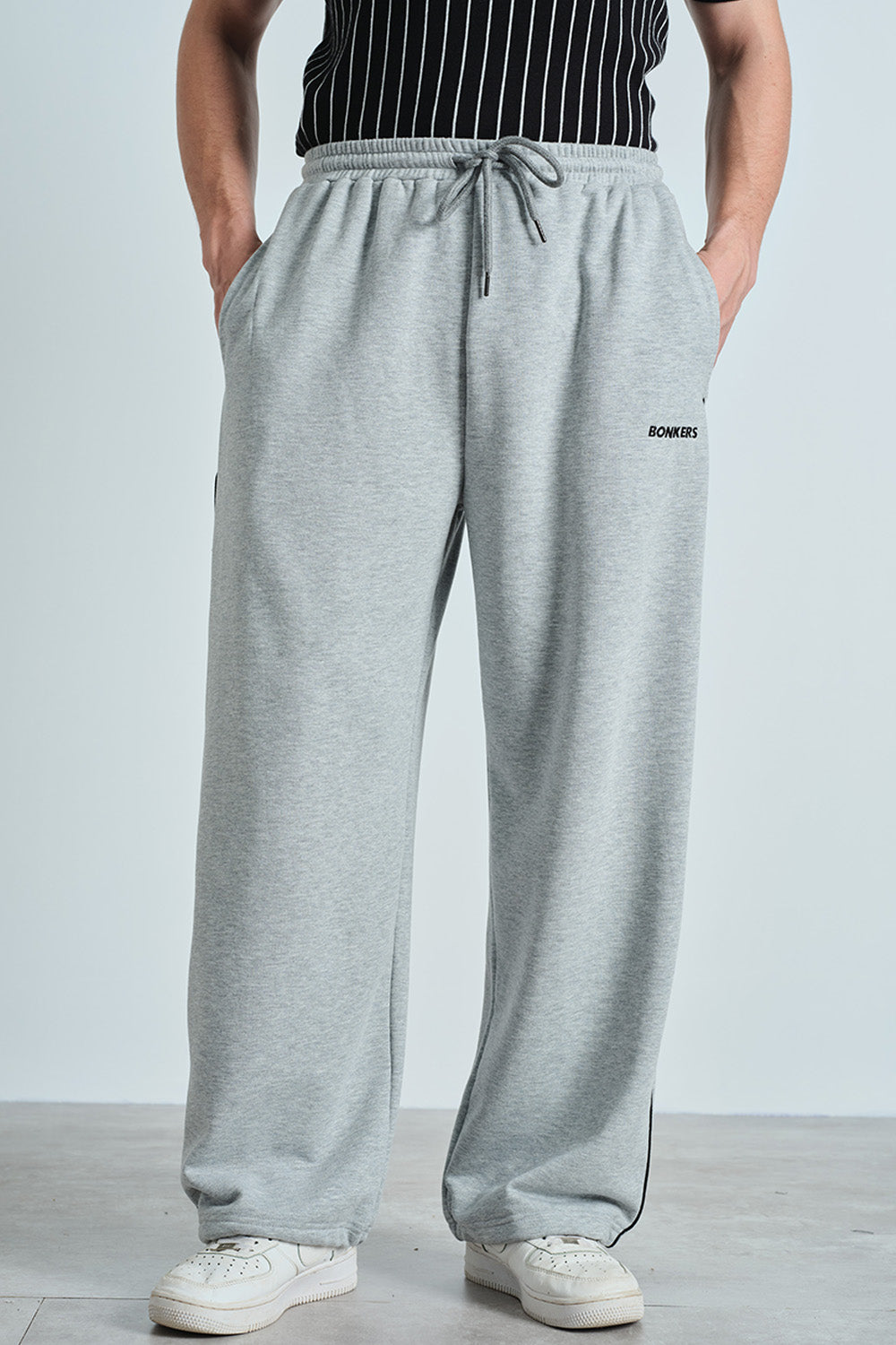 Cool Grey Track Pants - BonkersCorner
