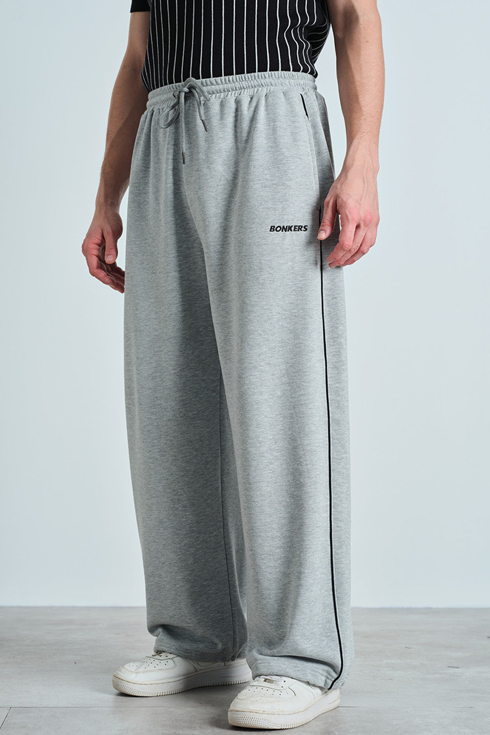 Cool Grey Track Pants - BonkersCorner