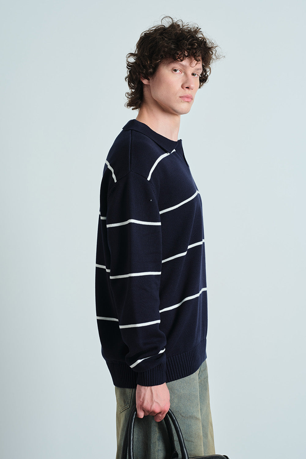 Courtside Stripe Knit Polo