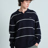 Courtside Stripe Knit Polo - BonkersCorner