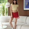 Cream Jersey Crop Top - BonkersCorner