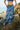 Crystal Teal Satin Utility Pants - BonkersCorner
