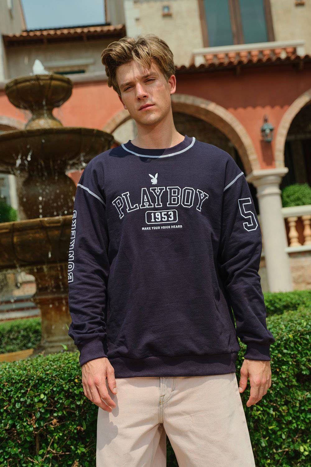 Deep Blue Bunny Sweatshirt - BonkersCorner