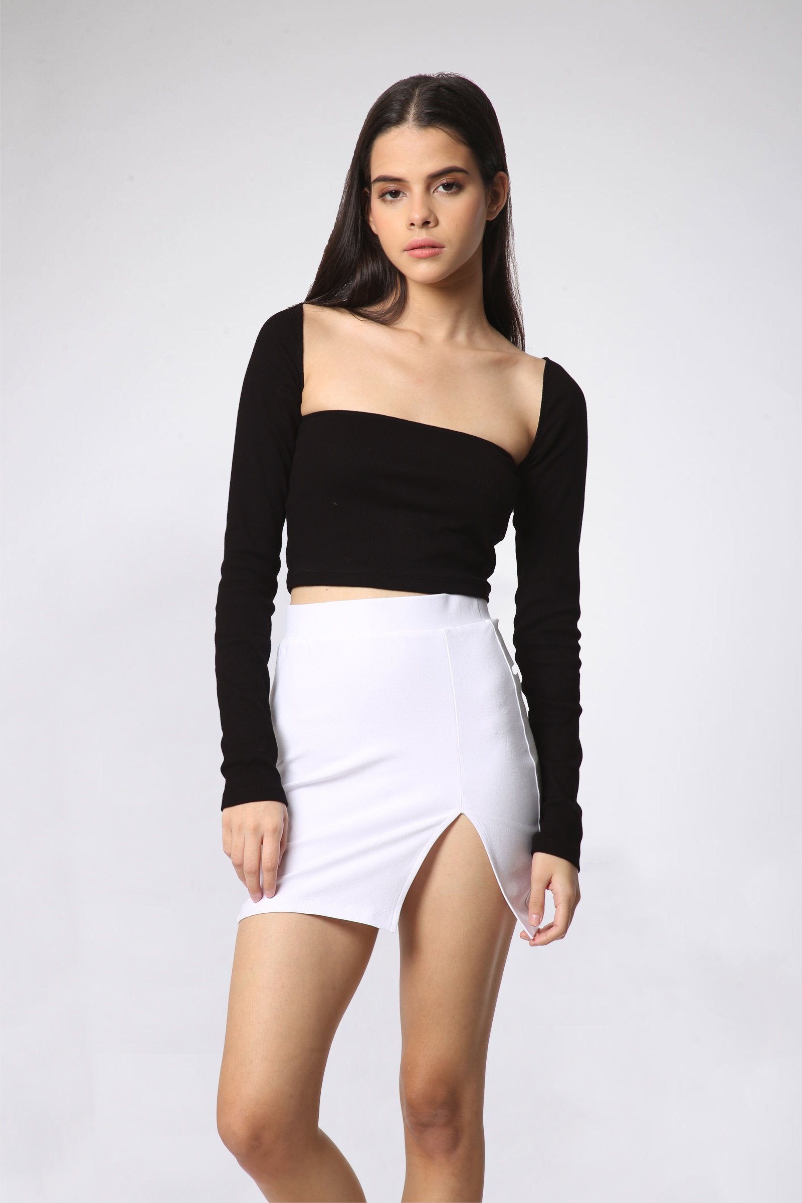 Delilah Square Neck Crop Top - BonkersCorner
