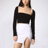 Delilah Square Neck Crop Top - BonkersCorner