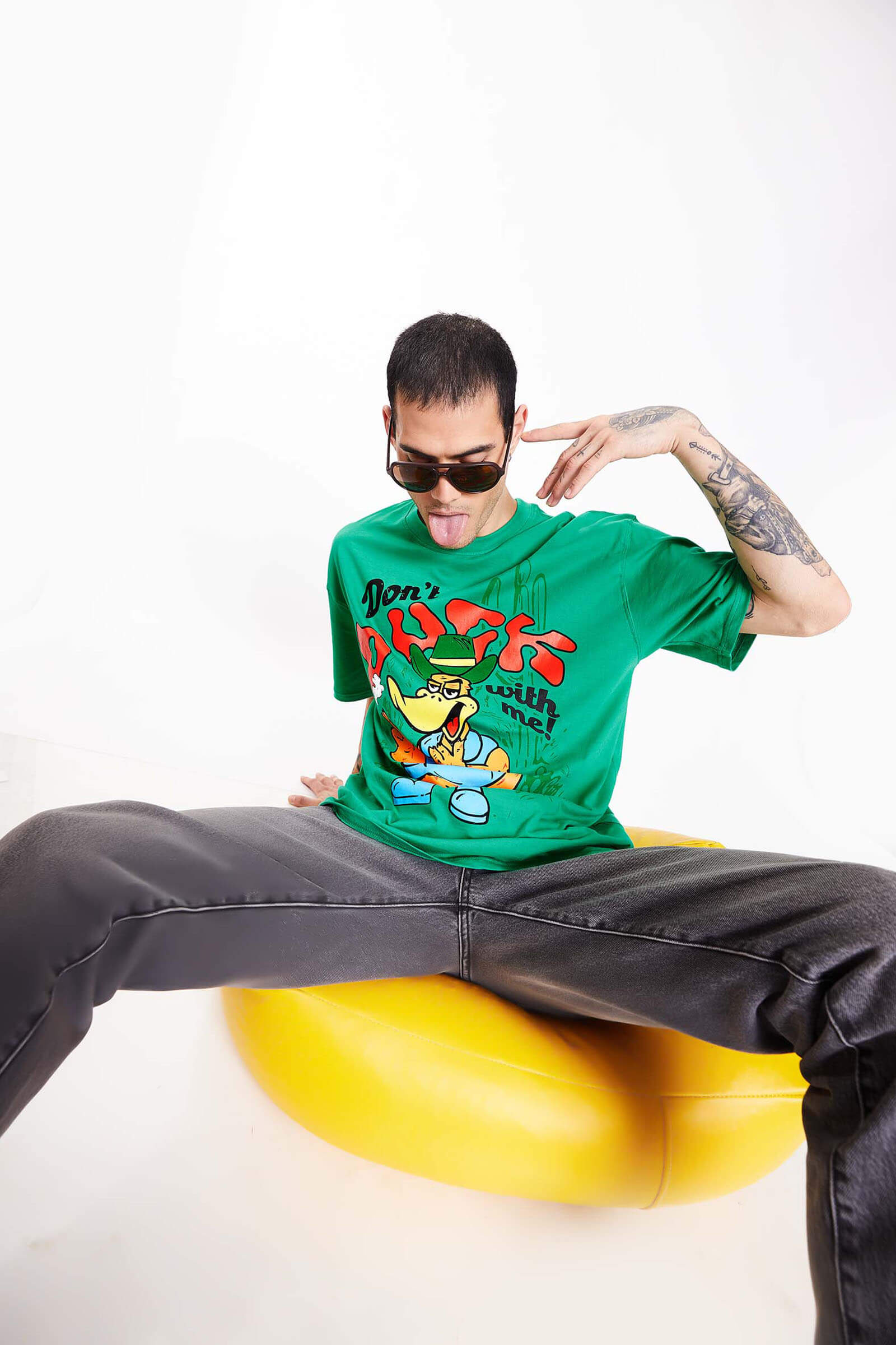 Don't Duck With Me Oversized T-Shirt - BonkersCorner