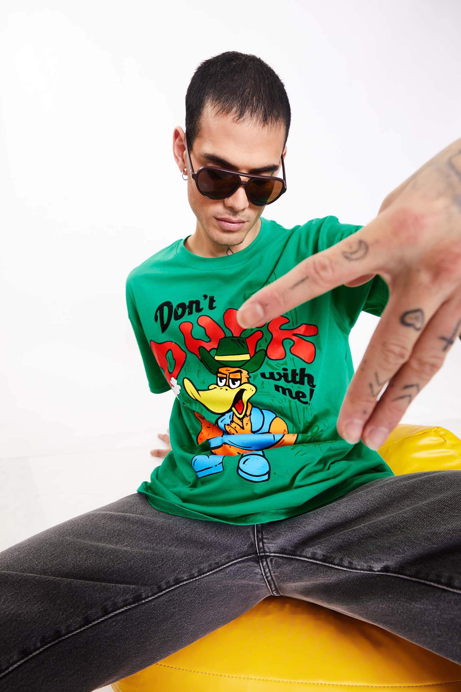 Don't Duck With Me Oversized T-Shirt - BonkersCorner