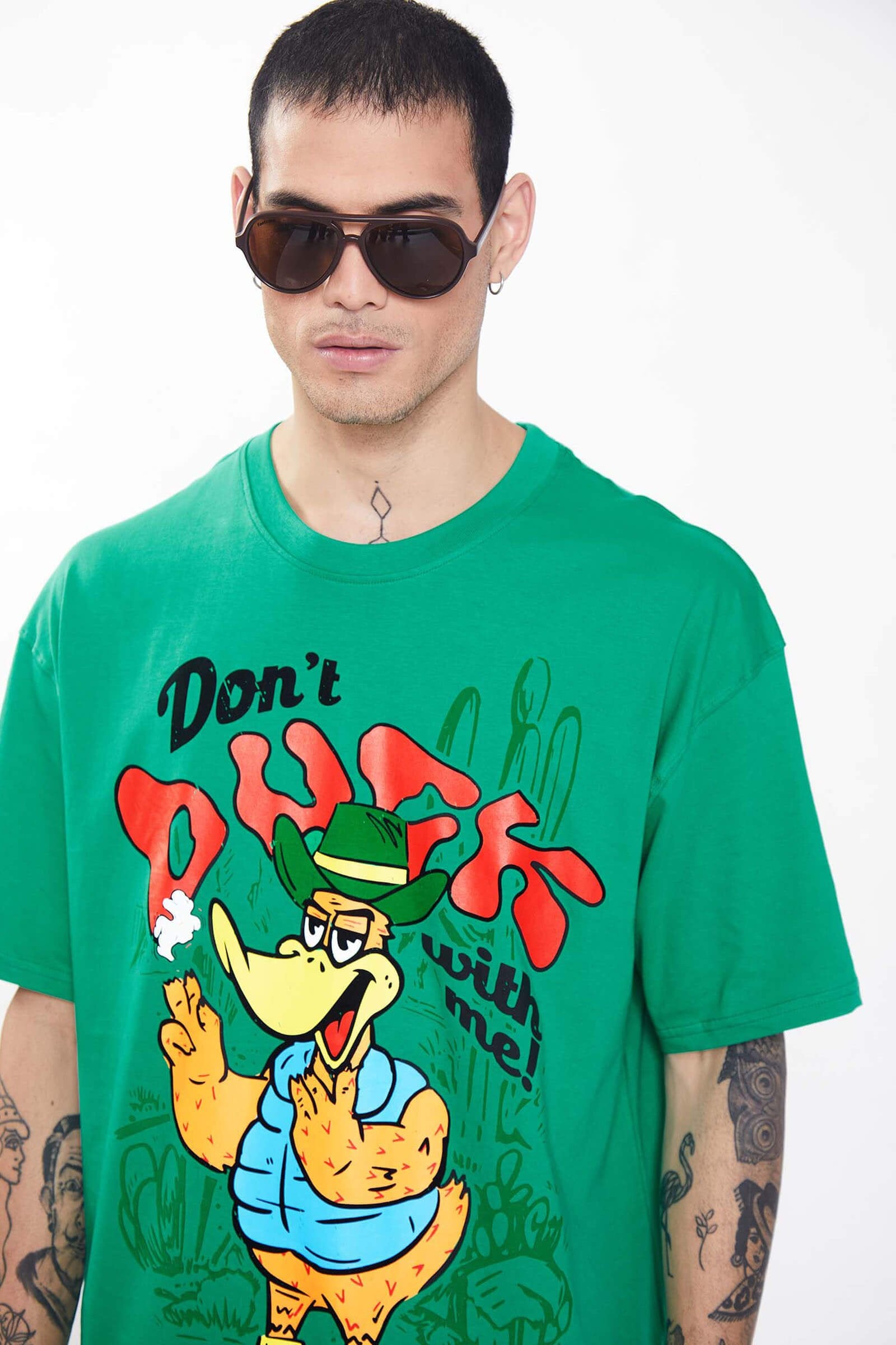 Don't Duck With Me Oversized T-Shirt - BonkersCorner