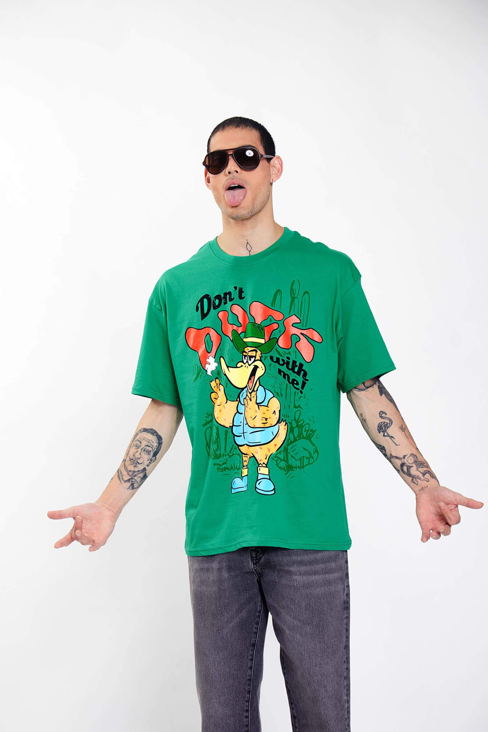 Don't Duck With Me Oversized T-Shirt - BonkersCorner