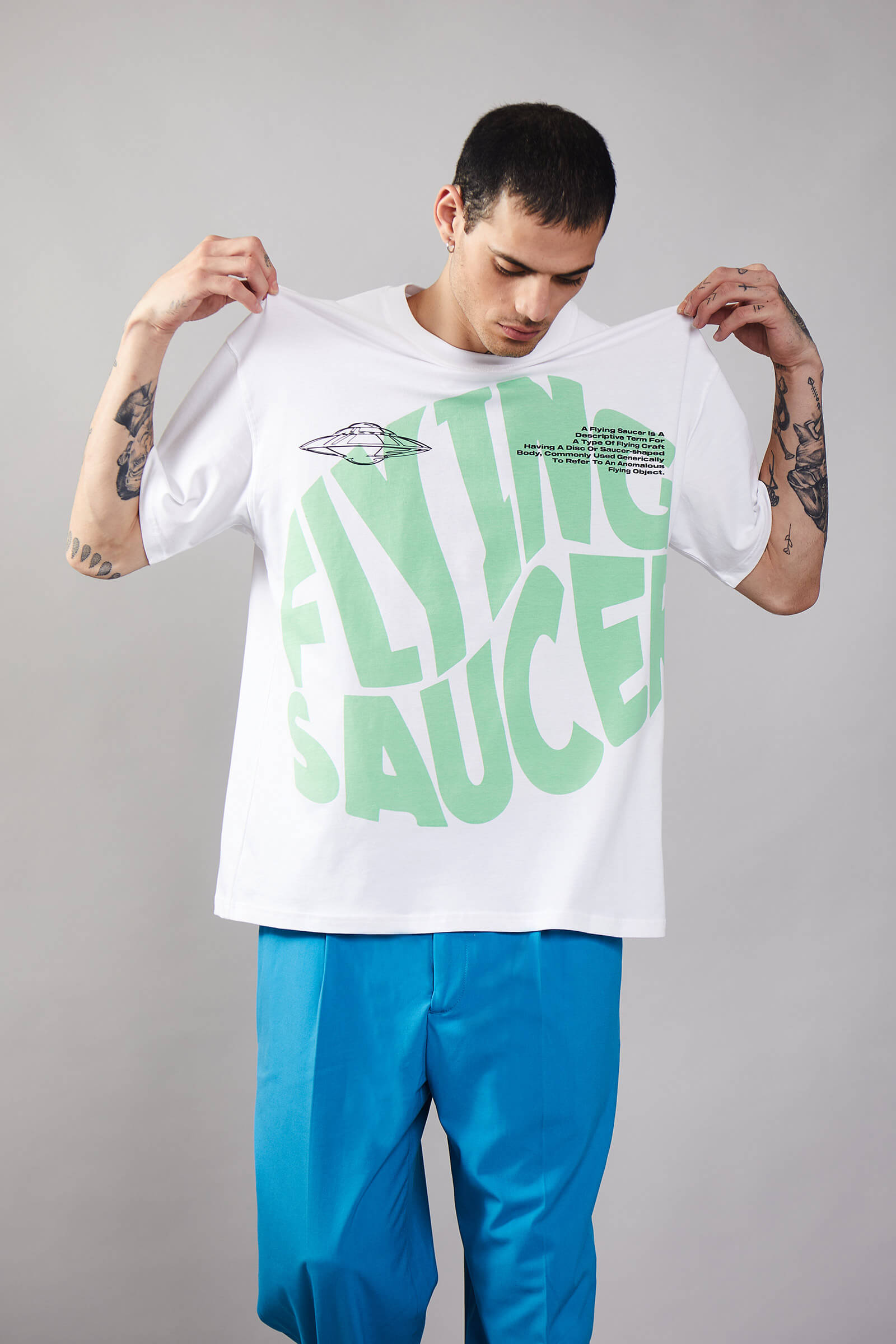 Flying Saucer Oversized T-Shirt - BonkersCorner