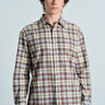 Frosted Blue Plaid Casual Shirt - BonkersCorner