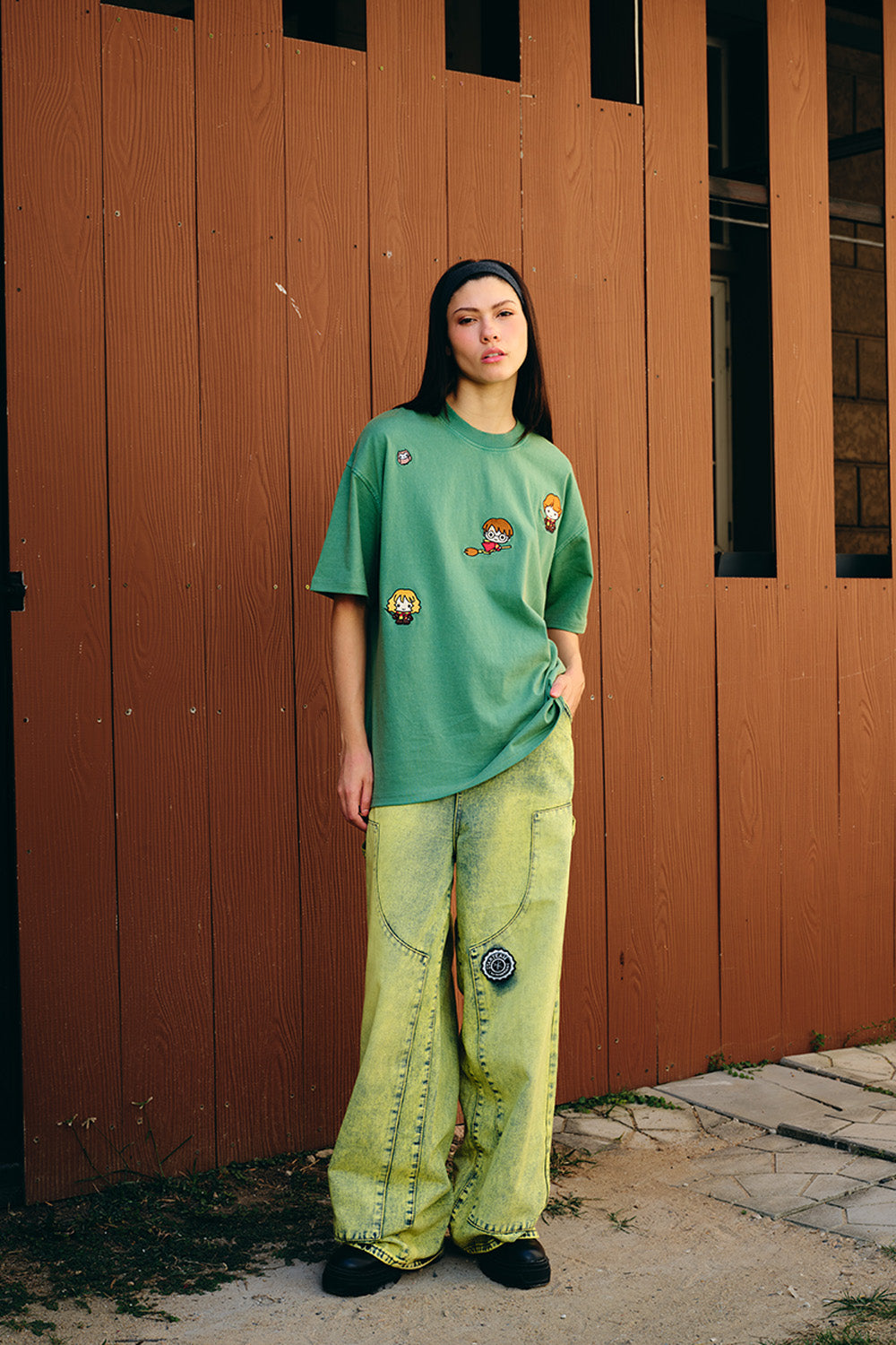 Golden Trio Oversized T-shirt - BonkersCorner