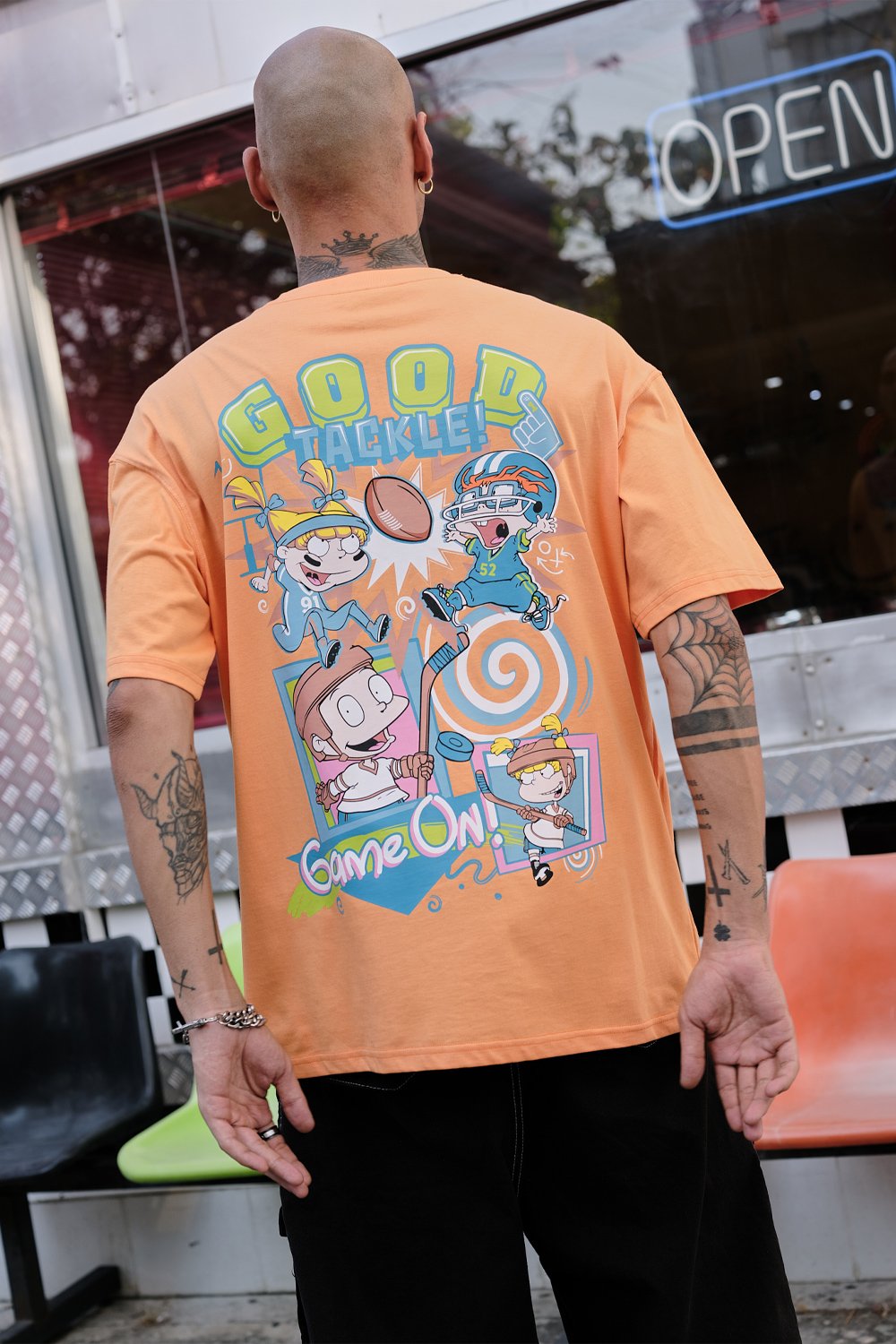 Good Tackle Oversized T-shirt - BonkersCorner