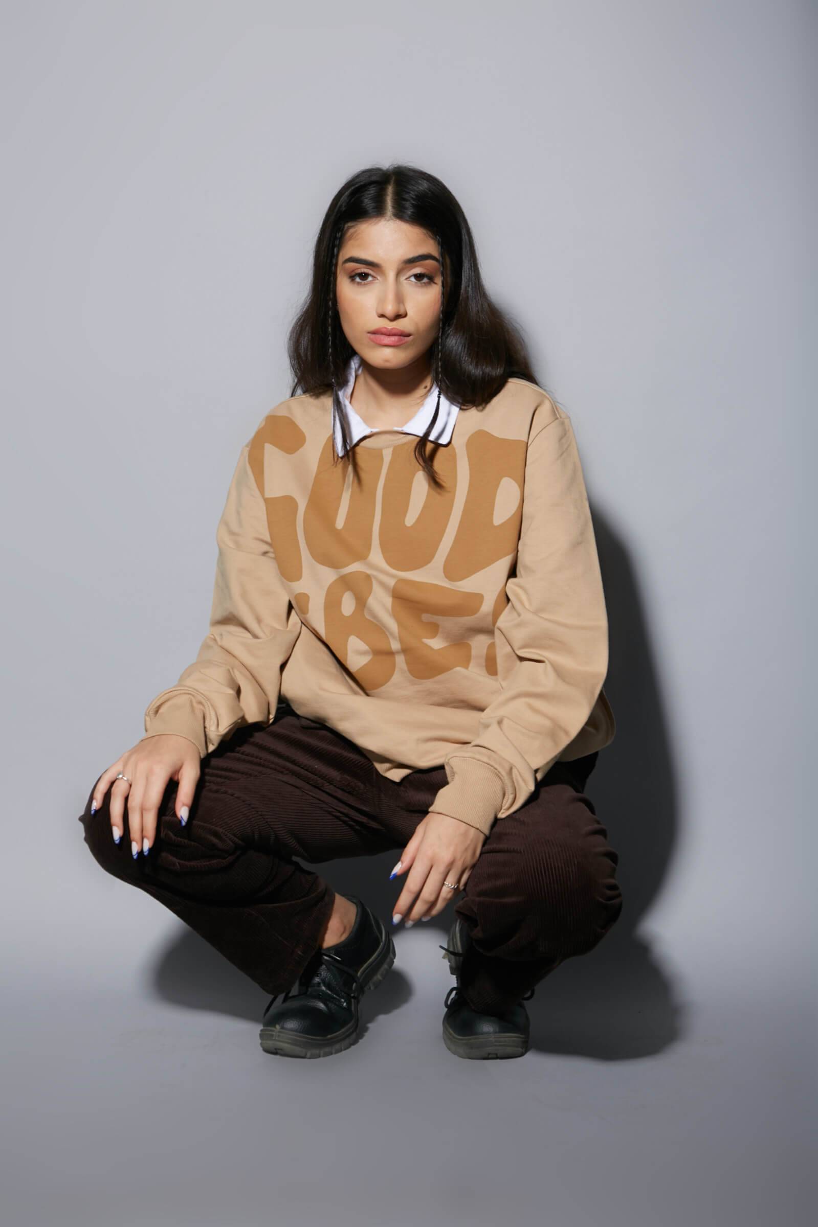 Good Vibes Oversized Heavyweight Sweatshirt - BonkersCorner