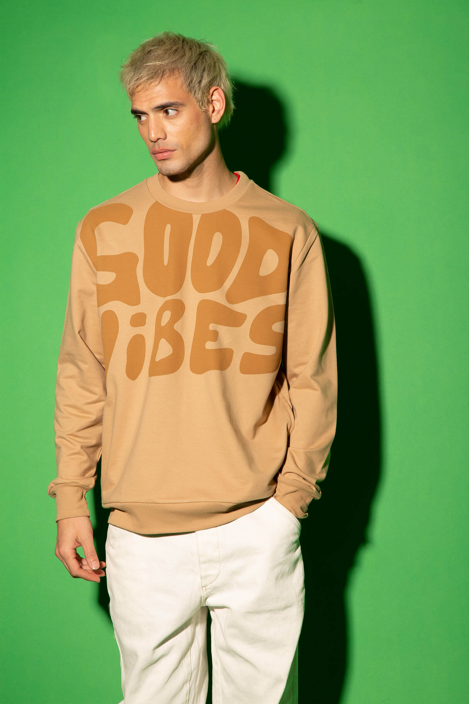Good Vibes Oversized Heavyweight Sweatshirt - BonkersCorner