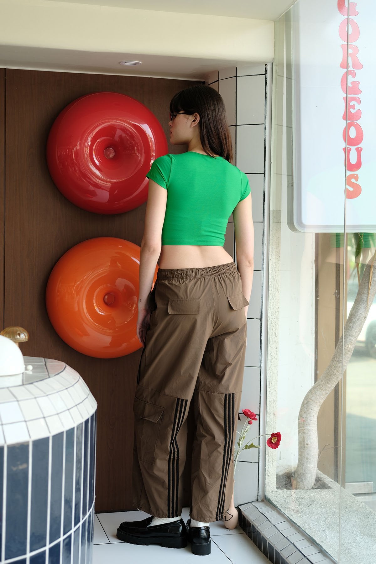 Green Jersey Crop Top - BonkersCorner