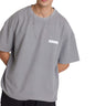 Grey Heavyweight Pique Oversized T-shirt - BonkersCorner