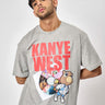 Grey Melange Best Of Ye Oversized T-shirt - BonkersCorner