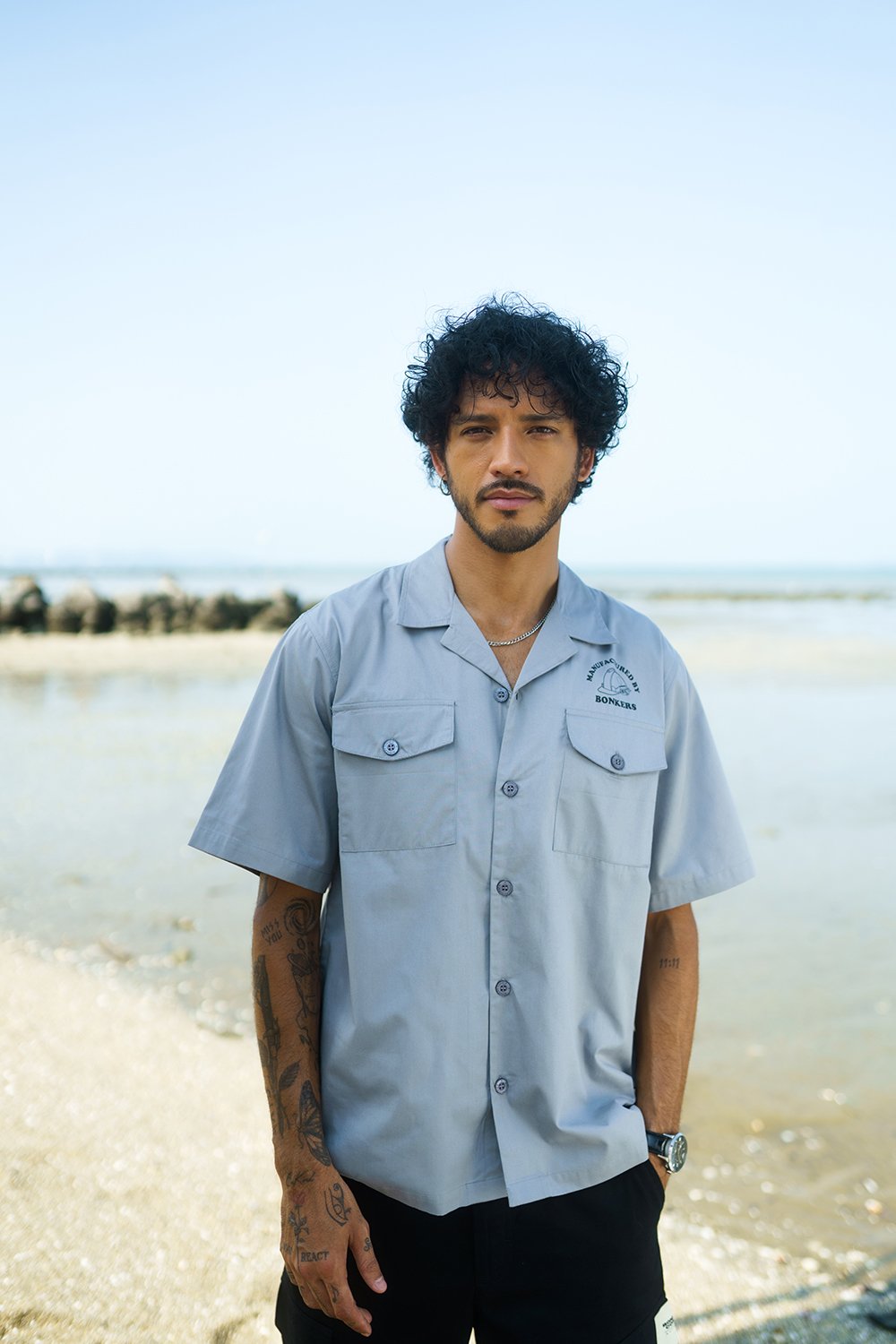 Grey Utility Heavyweight Shirt - BonkersCorner