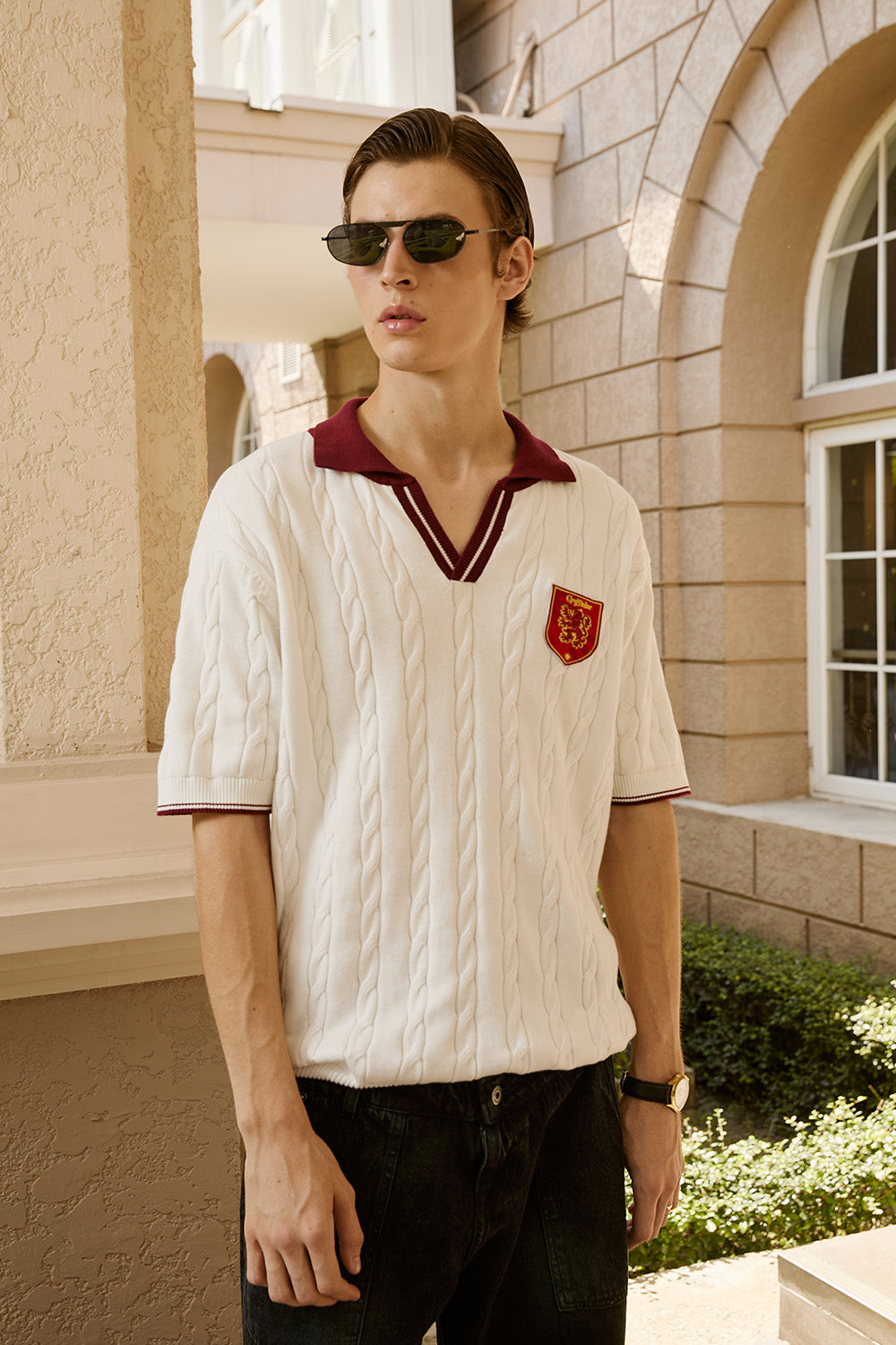 Gryffindor Legacy Cable Knit Polo
