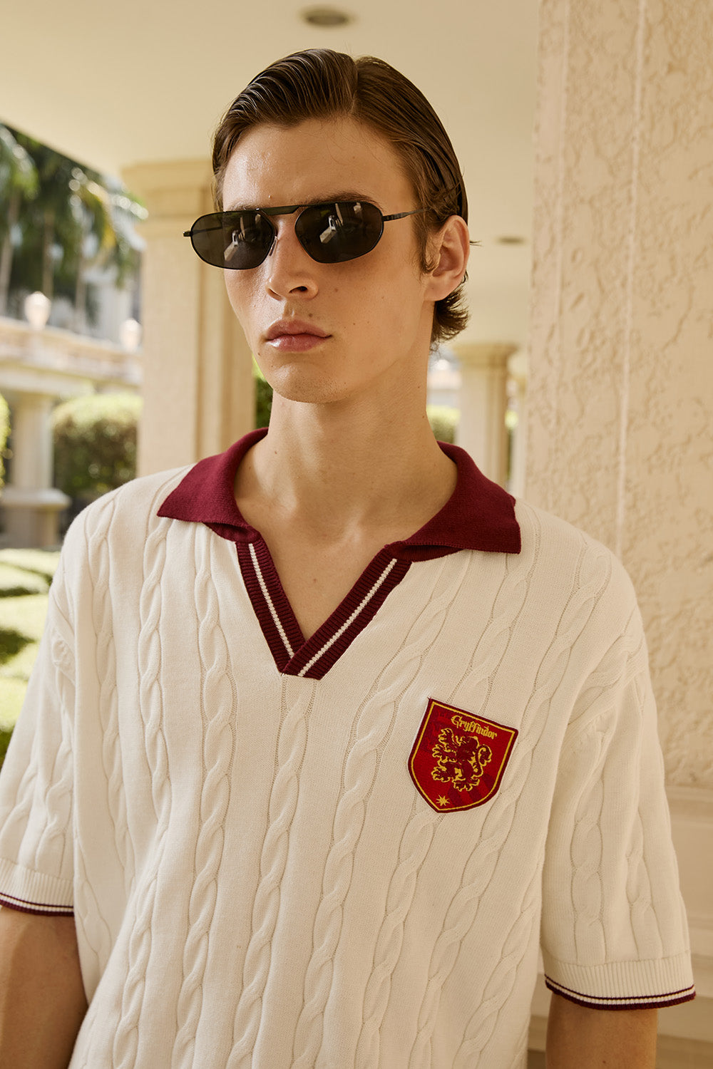 Gryffindor Legacy Cable Knit Polo