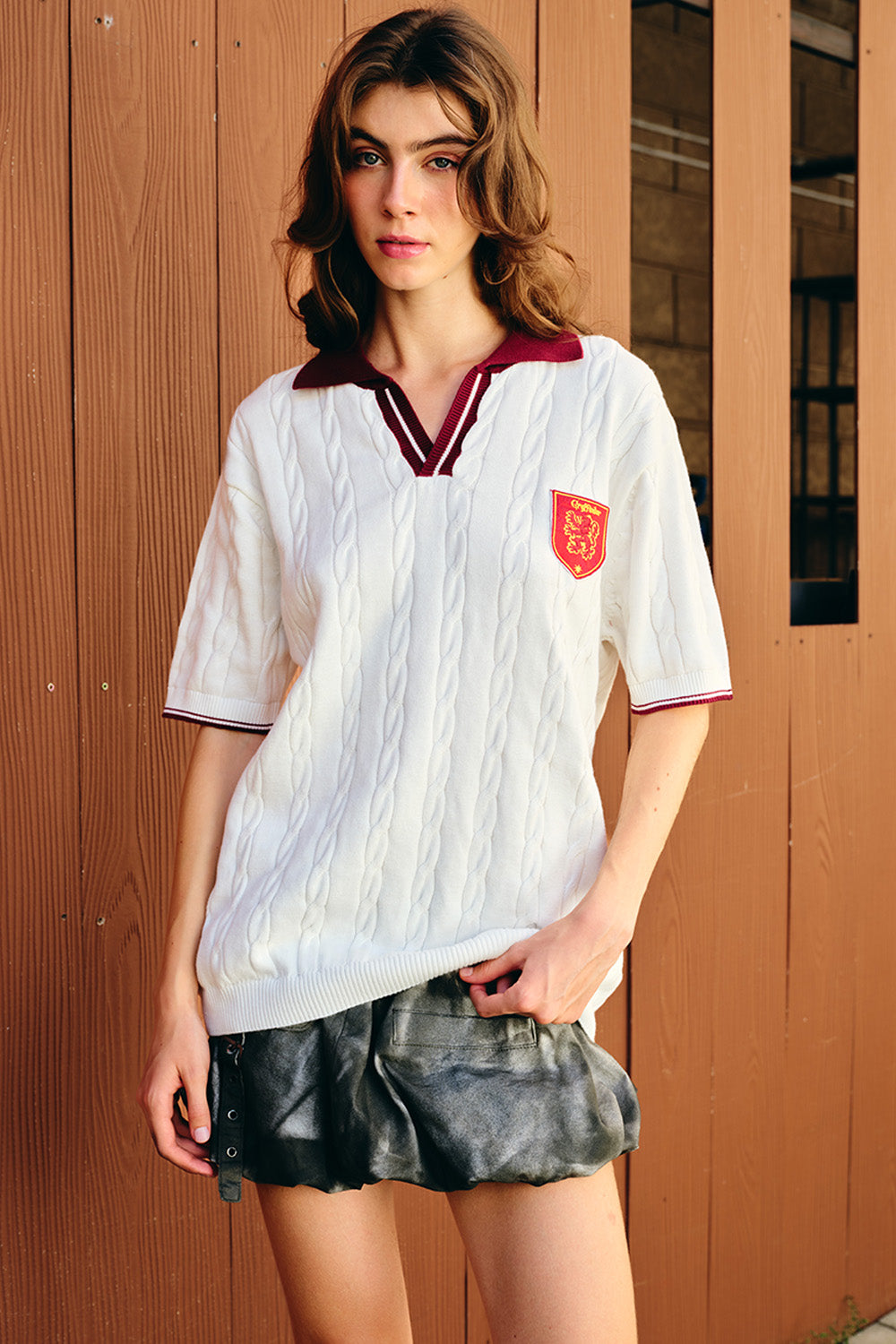 Gryffindor Legacy Cable Knit Polo