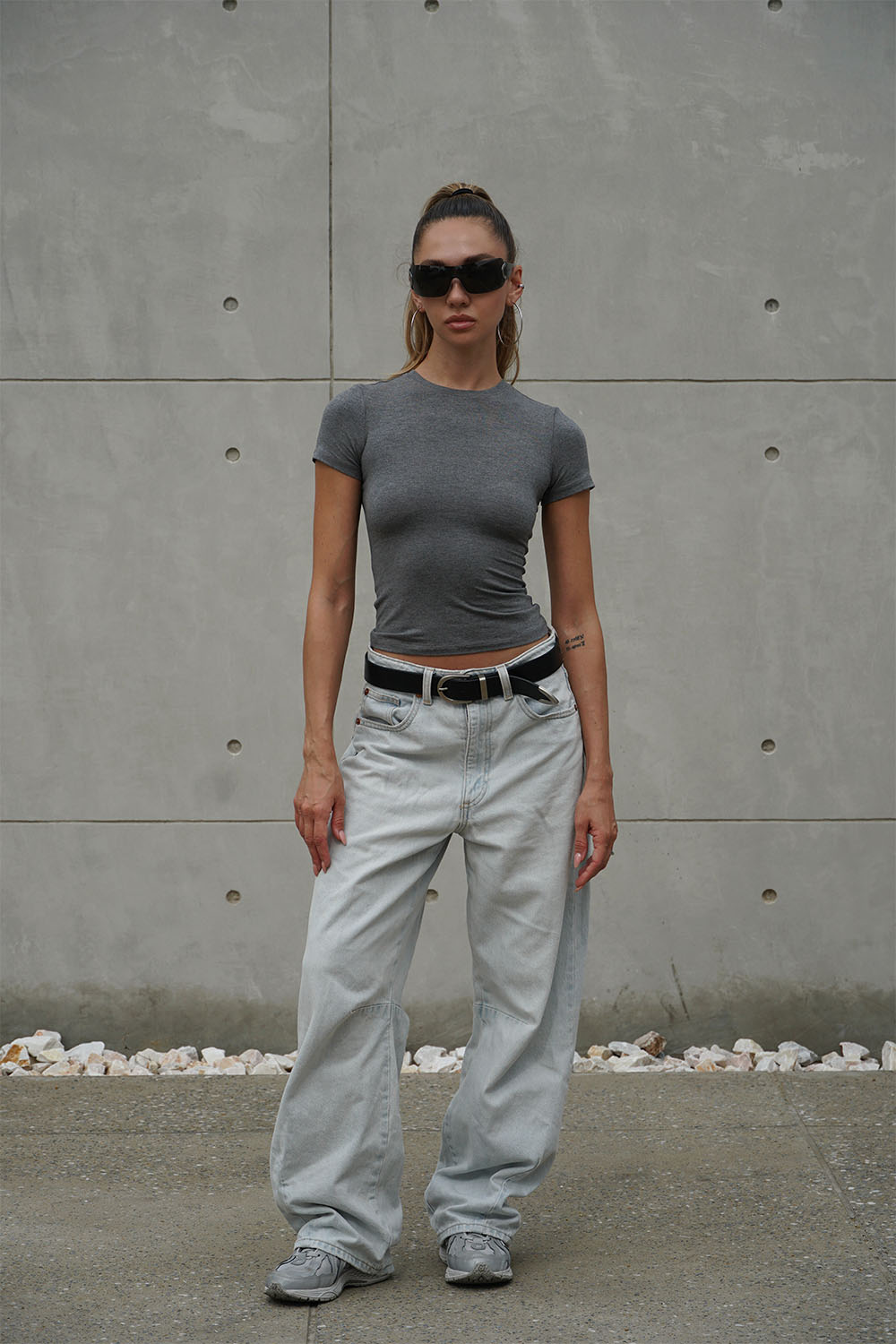 Heather Grey Fitted T-Shirt - BonkersCorner