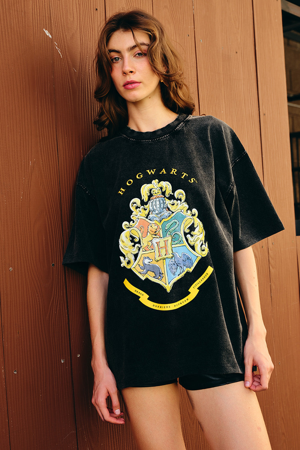 Hogwarts Heritage Faded Oversized T-shirt