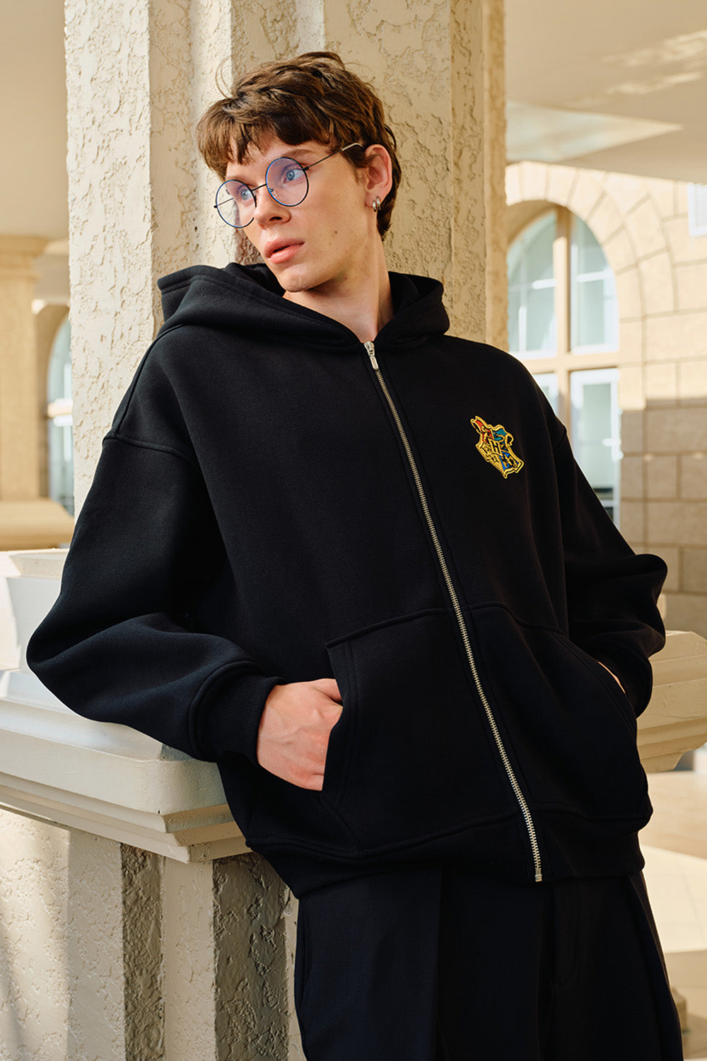 Hogwarts Crest Zip Hoodie