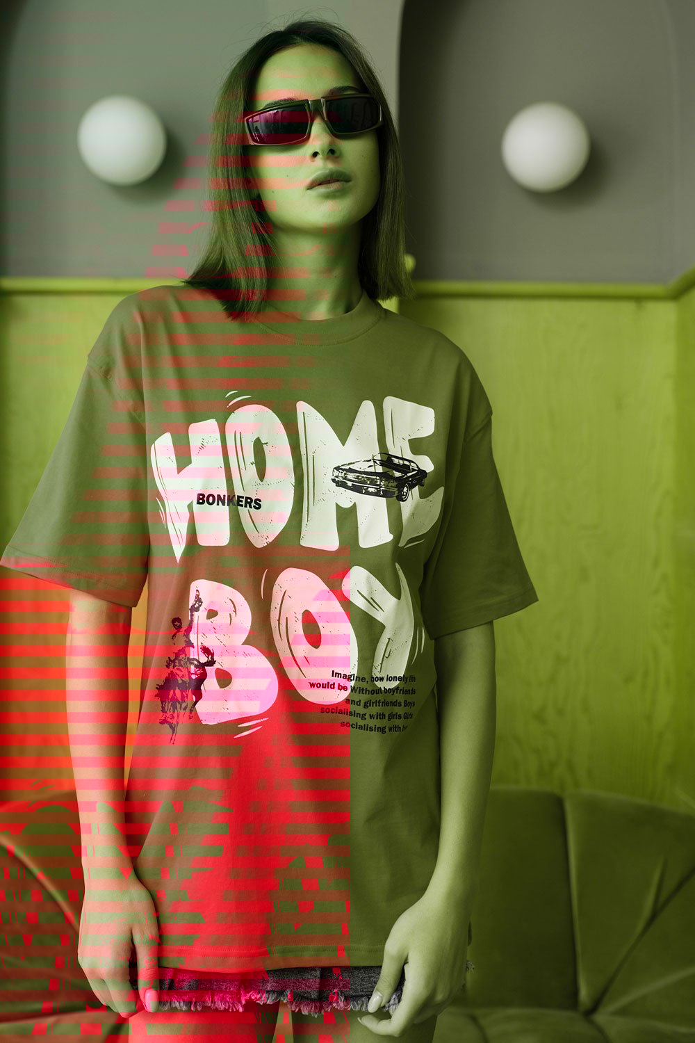Home Boy Oversized T-shirt - BonkersCorner