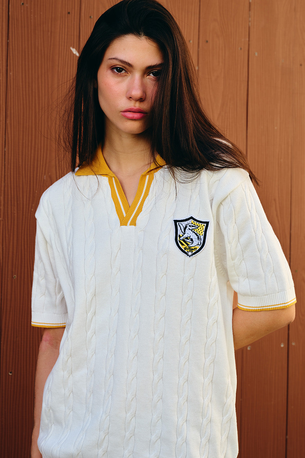 Hufflepuff Legacy Cable Knit Polo