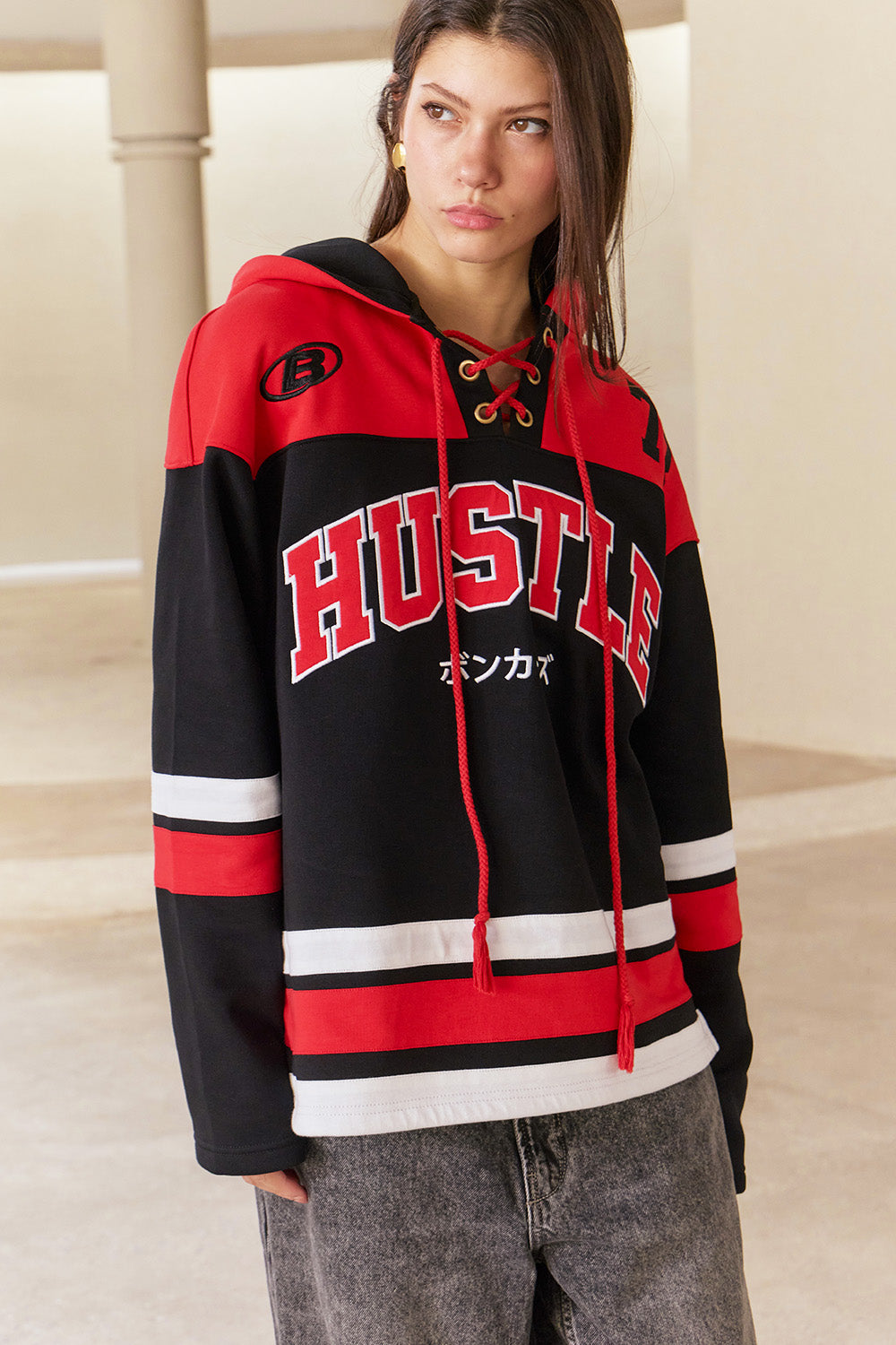 Hustle Red Sweatshirt