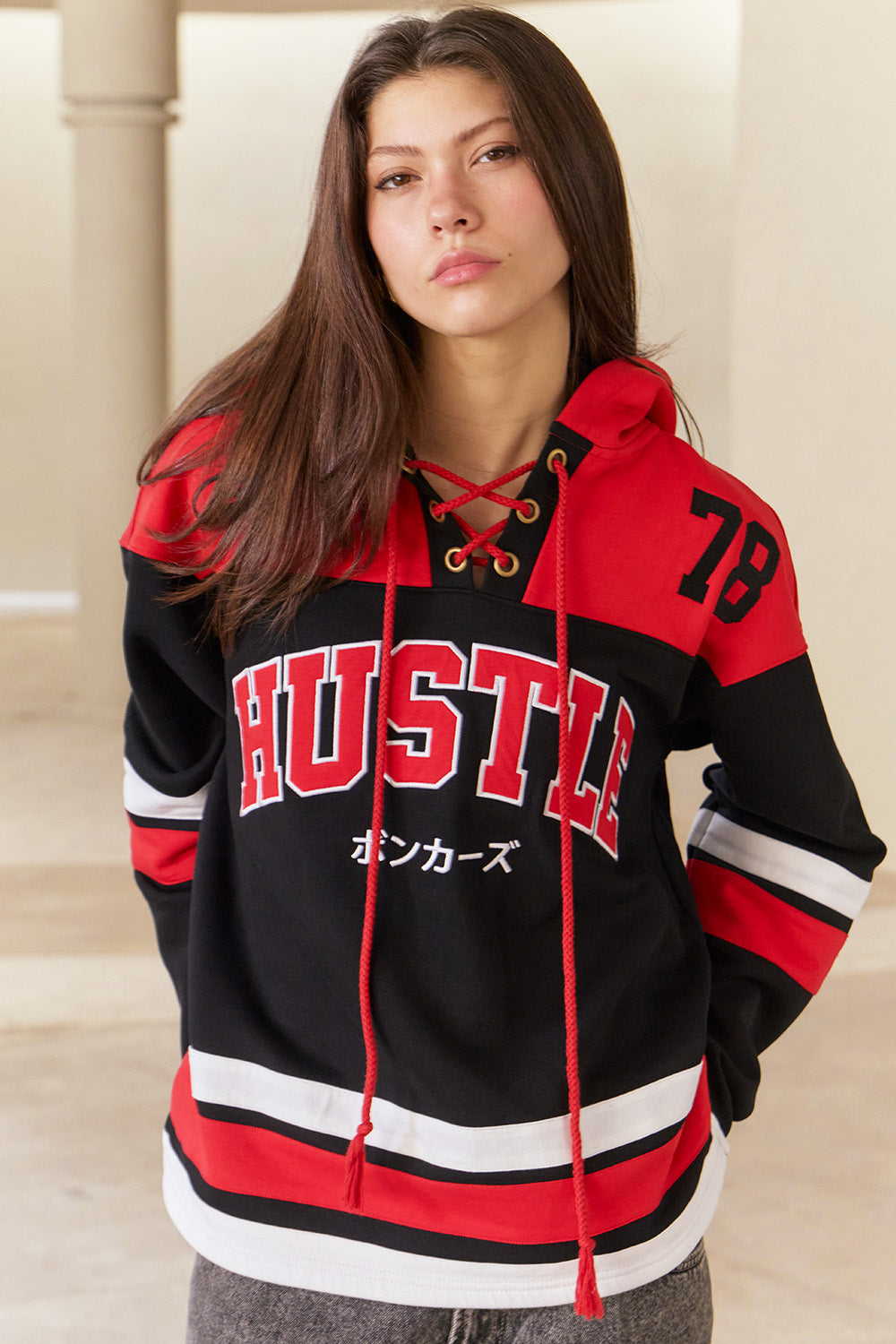 Hustle Red Sweatshirt
