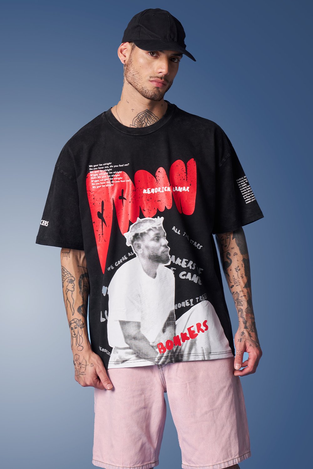 Kendrick Lamar Faded Oversized T-shirt