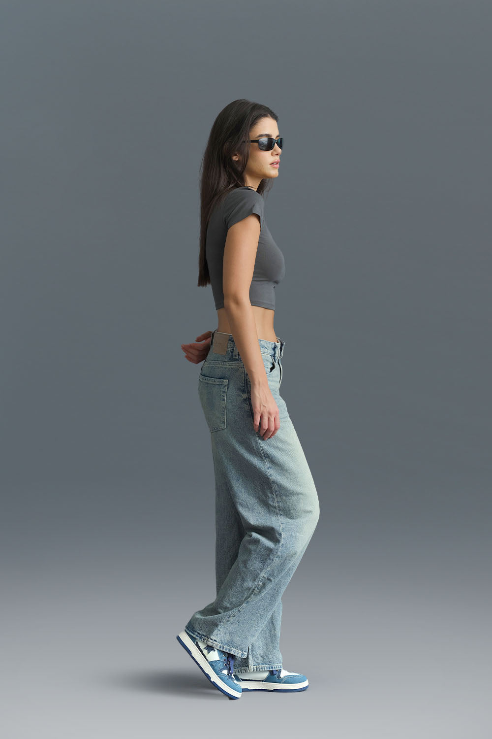 Kuromi Long Length Baby Tee - BonkersCorner